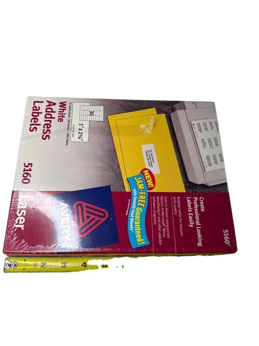 Avery White Address Labels 5160 100 Sheets 3000 Labels 1